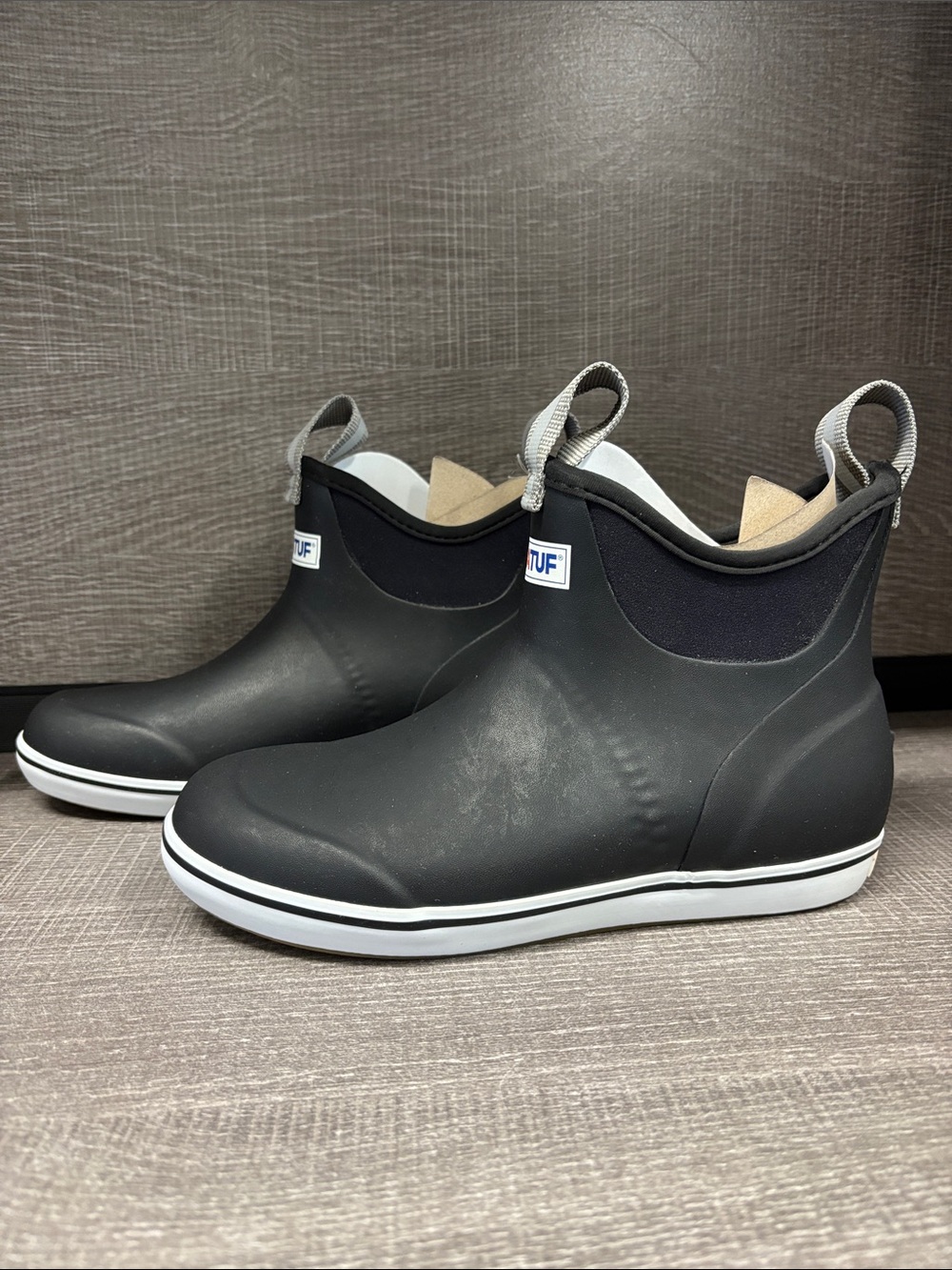 Womens Xtratuf 6" Ankle Deck Boot (Black) XWAB000 - Size 6